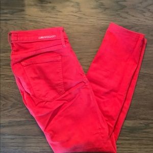 Current/Elliot red skinny jeans